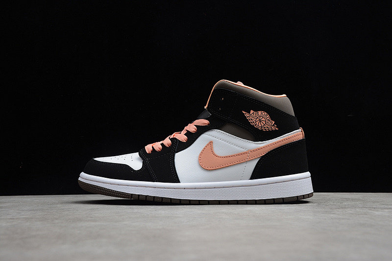 Jordan AIR Jordan 1 MID SE PEACH MOCHA WHITE/APRICOT/AGATE/BLACK · DH0210-100, photo 1