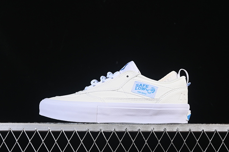 LOW TOP RETRO CASUAL SNEAKERS WHITE/BEIGE/SKY BLUE · VN0007QXBA22, photo 1