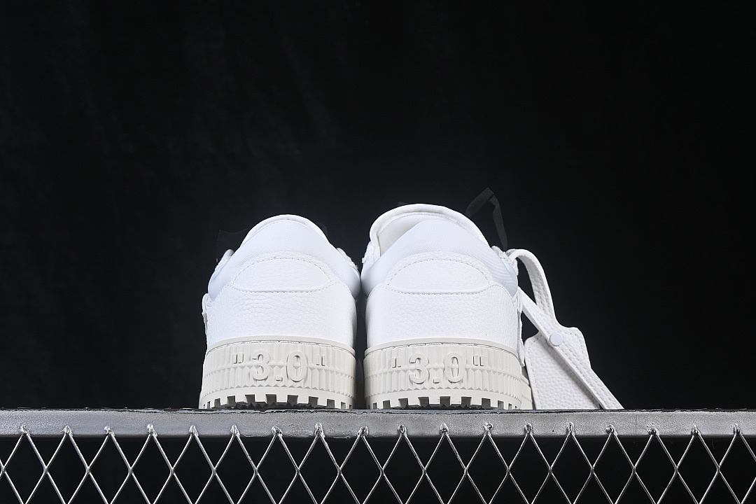 Unbranded [3.0 COURT ROUND TOED LACE UP CASUAL SNEAKERS WHITE/PURE WHITE]-[WOMAN:36-39]-[MAN:40-47] - Image 13