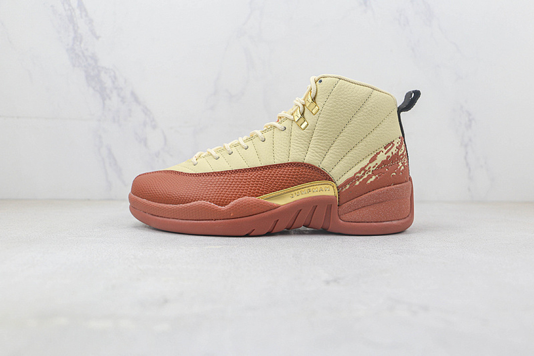 Jordan [DV1758-108]-[EASTSIDE GOLF X AIR JORDAN 12 MUSLIN/BLACK-BURNT SUNRISE]-[MAN:40.5-47.5], photo 1