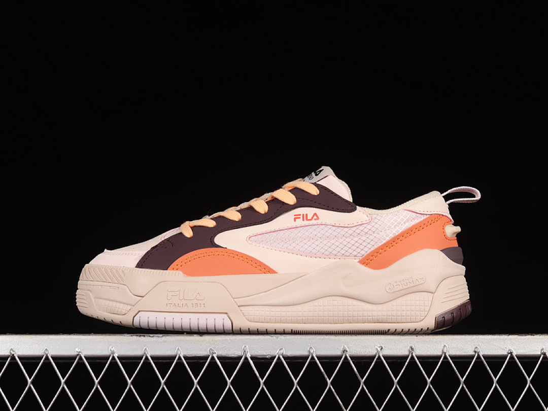 Fila [F12W241603FCA]-[FI*LA 2022 FLAT CASUAL SHOES LIGHT PINK/BROWN/ORANGE]-[UNISEX:35.5-44], photo 1