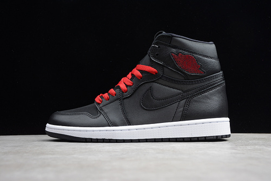 Jordan [555088-060]-[CJ AIR JORDAN 1 RETRO HIGH BLACK SATIN BLACK/GYM RED-BLACK-WHITE], photo 1