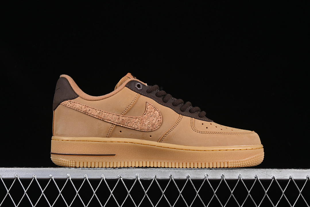Nike [CJ9179-200]-[AIR FORCE 1 07 LOW FLAX/GUM LIGHT BROWN/BLACK/WHEAT]-[WOMAN:36-39]-[MAN:40-45] - Image 16