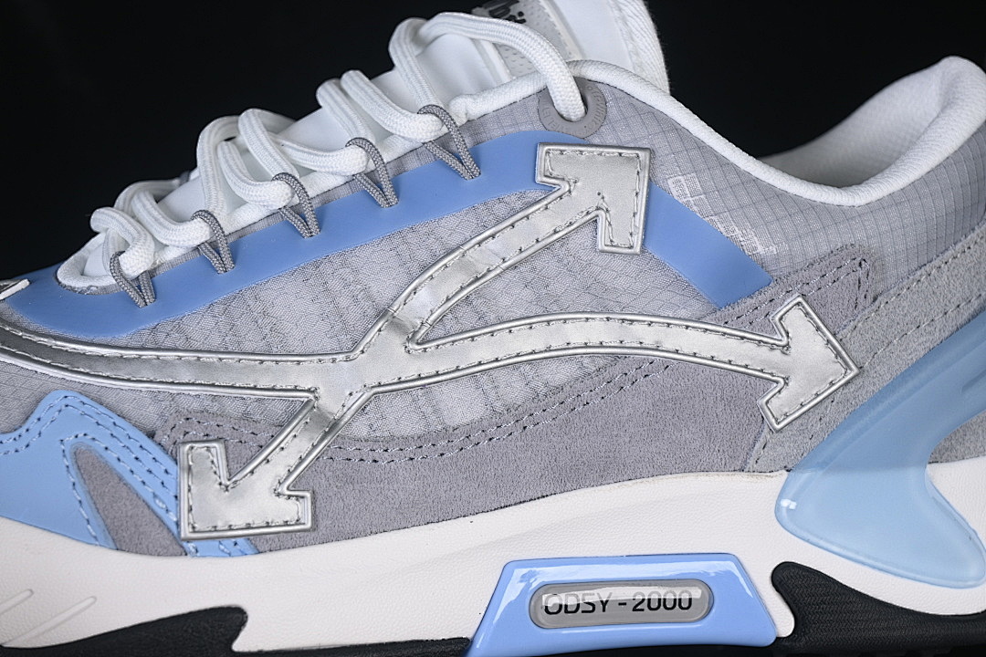 Unbranded [RETRO RUNNING SHOES GREY/BLUE/WHITE/GREY]-[WOMAN:36-39]-[MAN:40-47] - Image 8