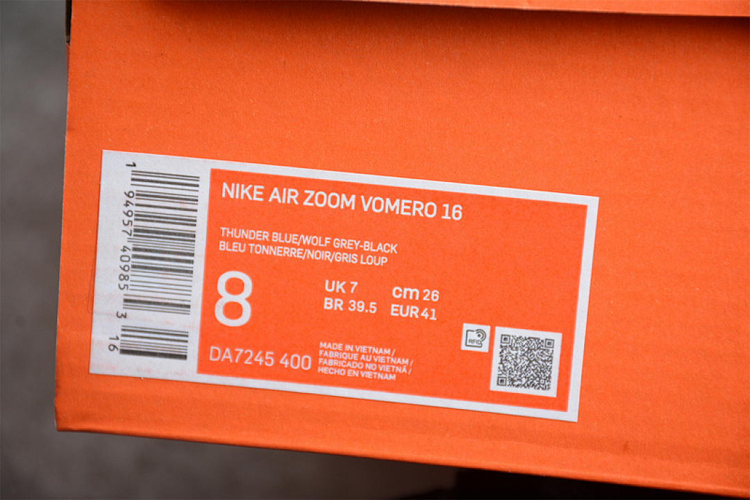 Nike [DA7245-400]-[AIR ZOOM VOMERO 16 THUNDER BLUE/BLACK/GUM LIGHT BROWN/WOLF GREY]-[MAN:39-45] - Image 3