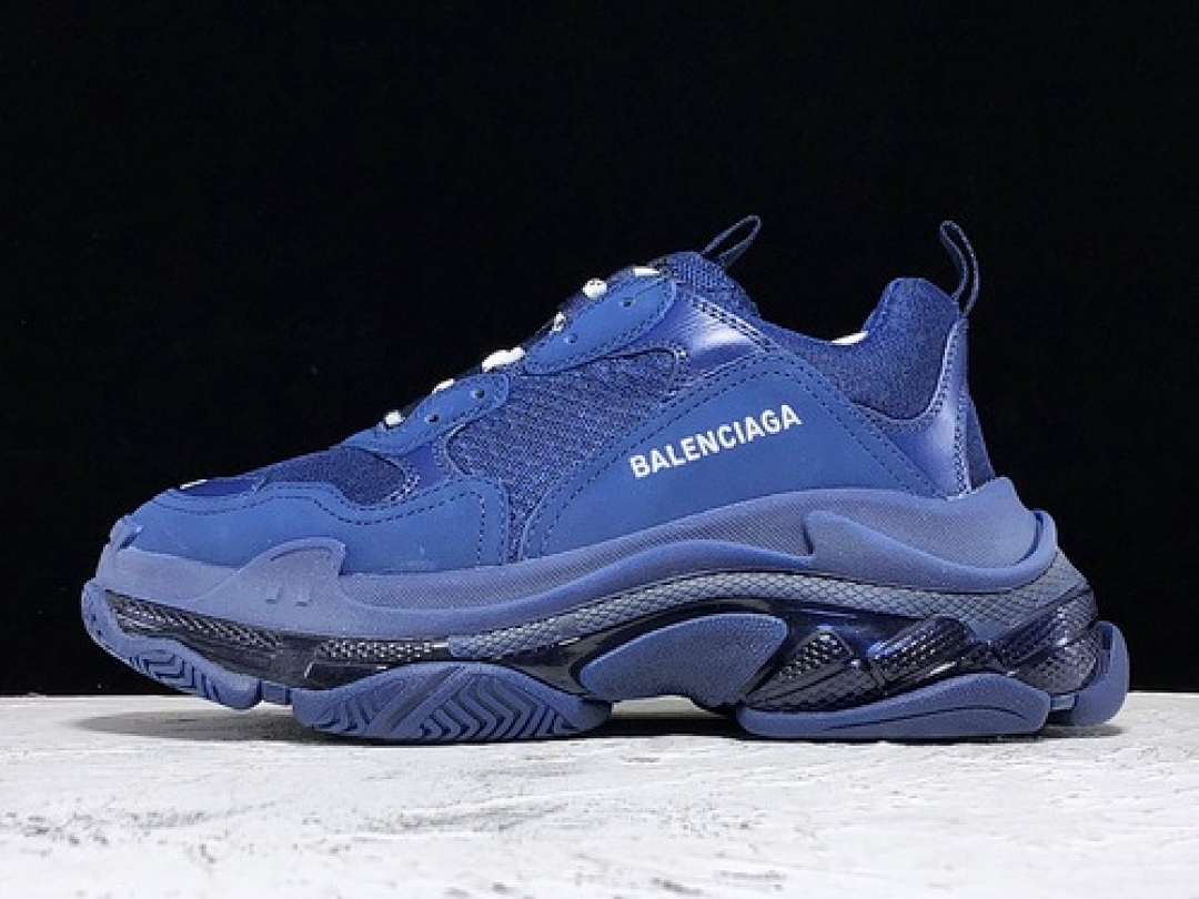 Unbranded [ECBA801084A]-[PK 19SS TRIPLE-S CLEAR SOLE TRAINERS BLUE]-[UNISEX:35-45], photo 1