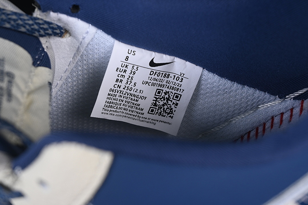 Nike [DF0188-103]-[AIR FORCE 1 07 LOW CASUAL SNEAKERS NAVY BLUE/WHITE]-[WOMAN:36-39]-[MAN:40-45] - Image 5