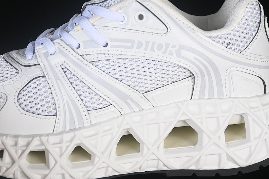 Dior [LOW-TOP CASUAL SPORTS SHOES WHITE/WHITE/WHITE]-[WOMAN:36-39]-[MAN:40-46] - Image 7