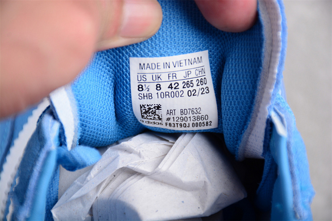 Adidas [BD7632]-[ADIDAS SAMBA VEGAN TEAM OG WHITE/BLUE/BROWN]-[WOMAN:36-39]-[MAN:40-44] - Image 5