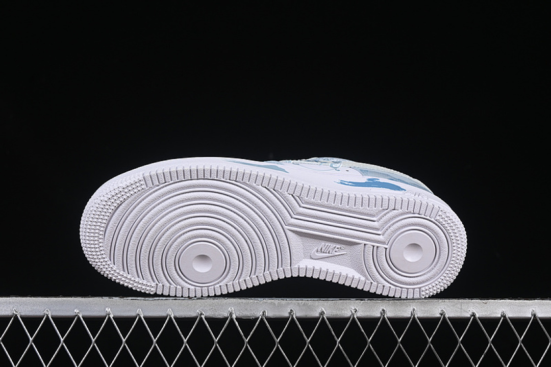 Nike [LJ2288-222]-[AIR FORCE 1 07 LOW WHITE/BLUE/GREEN]-[WOMAN:36-39]-[MAN:40-45] - Image 15