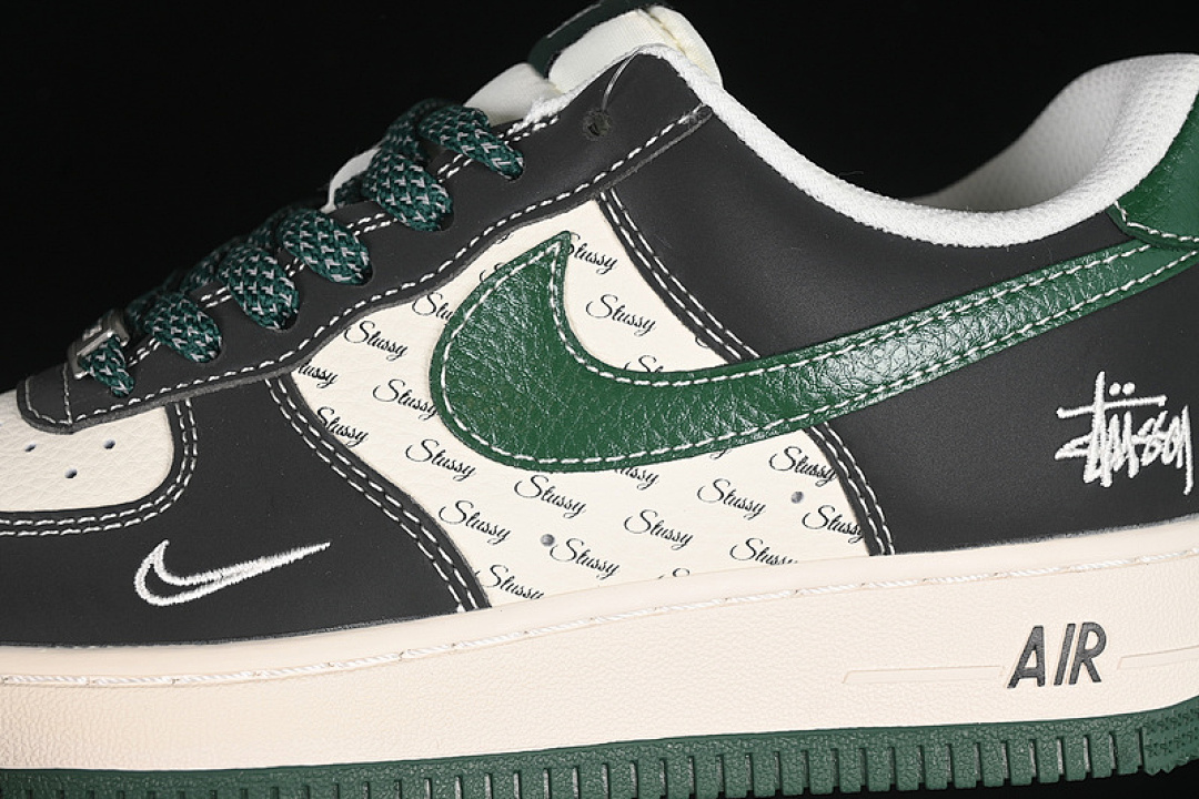 Nike [XS1958-572]-[AIR FORCE 1 07 LOW WHITE/BLACK/GREEN]-[WOMAN:36-39]-[MAN:40-45] - Image 8