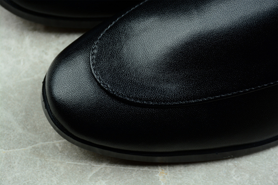 Gucci [GU*CCI SLIP-ON FLATS BLACK/BLACK/GOLD]-[WOMAN:35-40] - Image 5