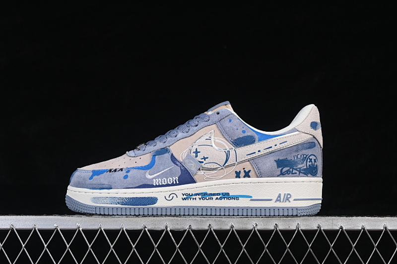 Nike Nike AIR FORCE 1 07 LOW BLUE/PINK/WHITE · CD1212-111, photo 1