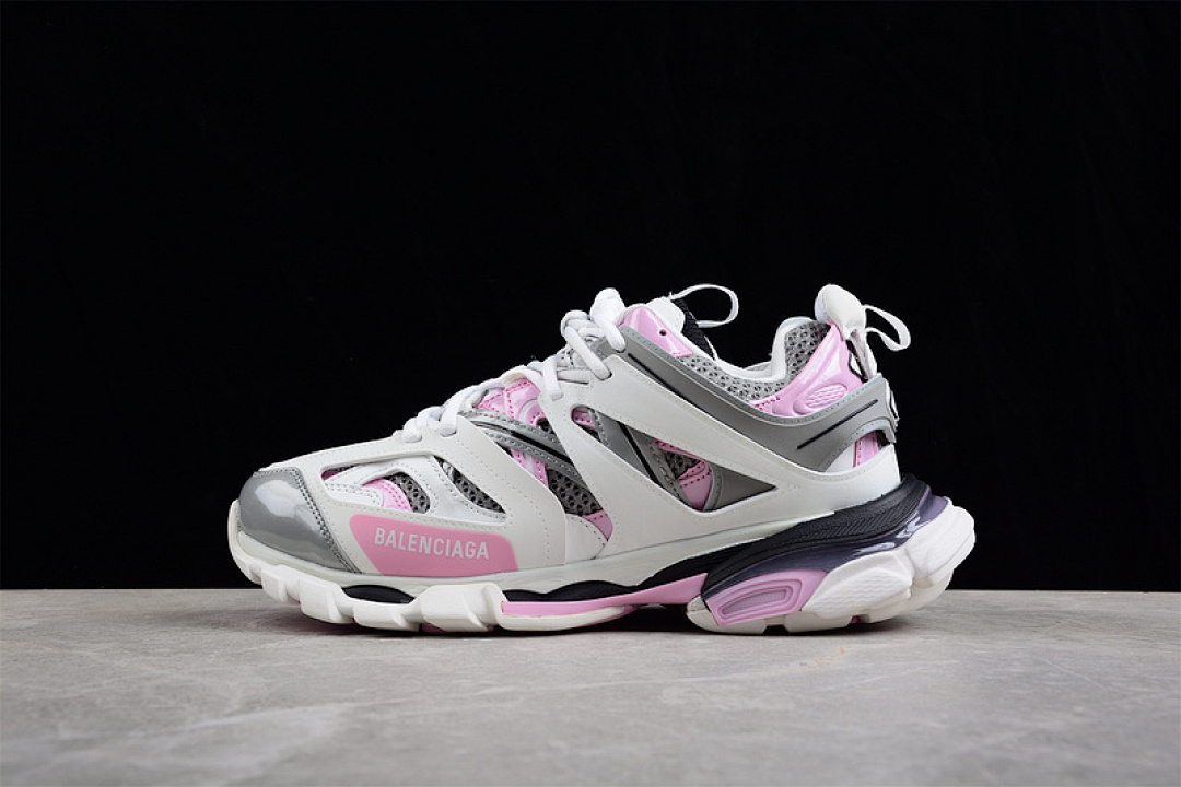 Unbranded [W2FS99041]-[BA*LEN*CIAGA TRACK SNEAKER LIGHT GREY/PINK/WHITE]-[WOMAN:35-39]-[MAN:40-46], photo 1