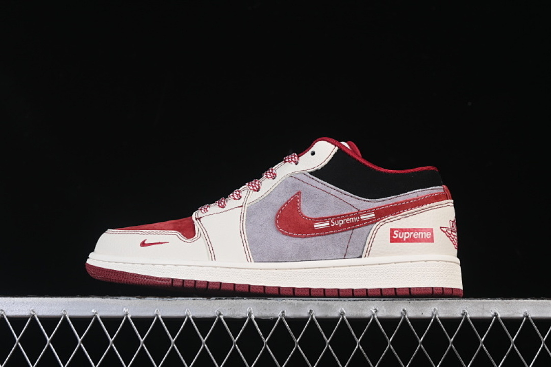 Jordan [LD8888-007]-[AIR JORDAN 1 LOW WHITE/GREY/RED]-[WOMAN:36-39]-[MAN:40-45], photo 1