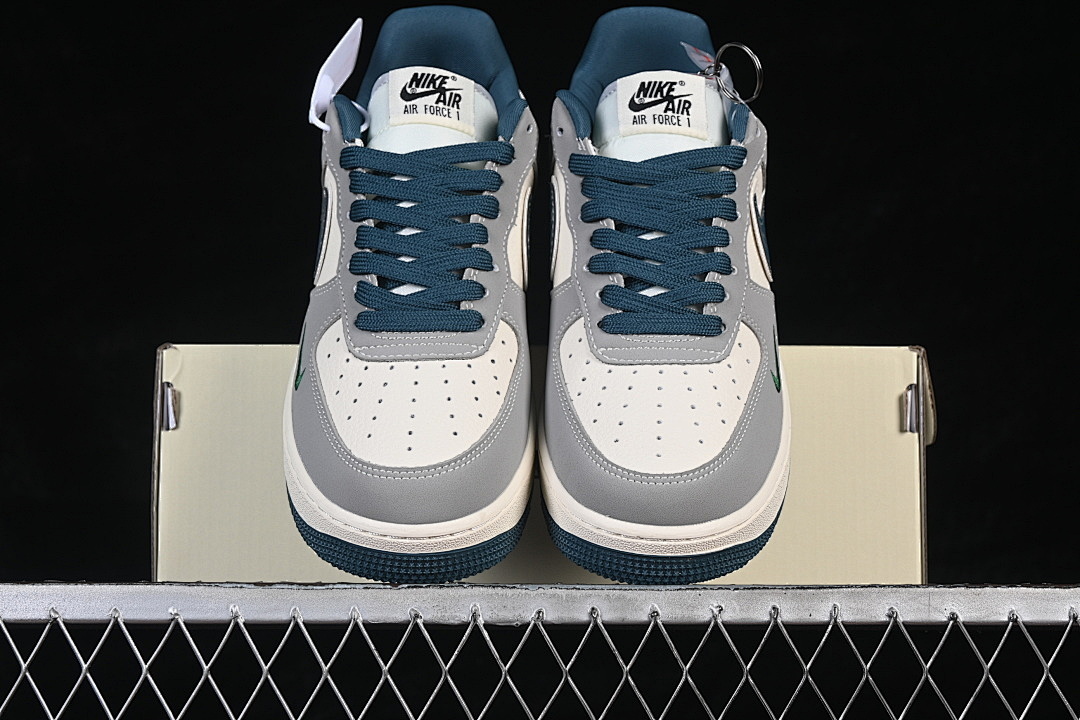 Nike [DD1928-313]-[AIR FORCE 1 07 LOW WHITE/GREY/BLUE]-[WOMAN:36-39]-[MAN:40-45] - Image 13