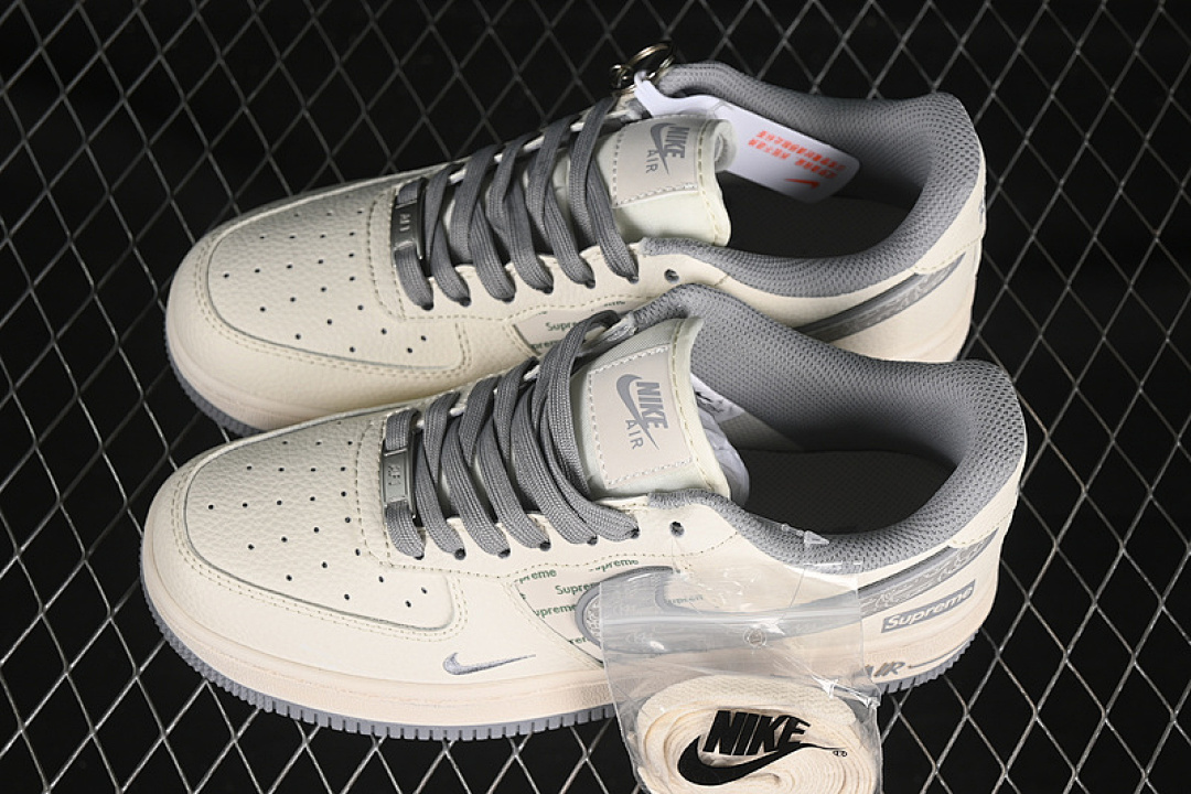Nike [XX3168-147]-[AIR FORCE 1 07 LOW SUPREME WHITE/GREY]-[WOMAN:36-39]-[MAN:40-45] - Image 11
