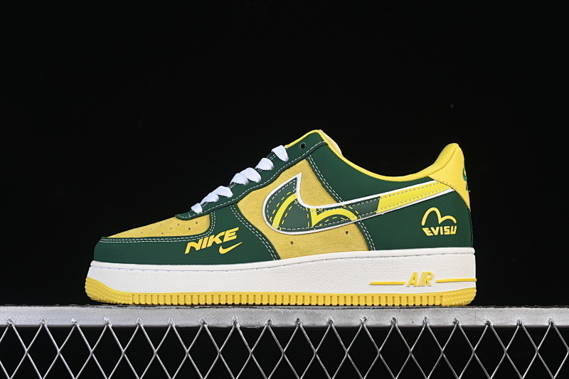 Nike Nike AIR FORCE 1 07 LOW CASUAL SNEAKERS YELLOW/WHITE/BLUE · SY1388-008, photo 1