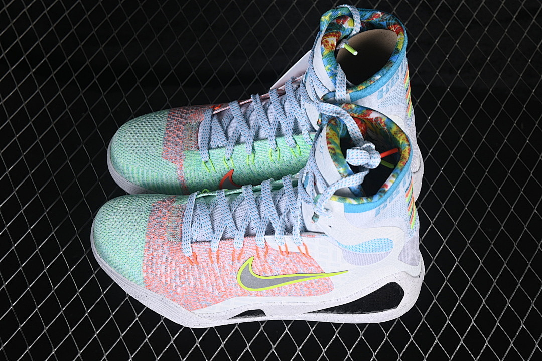 Nike [FZ7335-101]-[KOBE 9 ELITE PROTRO WHITE/SILVER-CHLORINE BLUE-BLACK]-[WOMAN:39]-[MAN:40-46] - Image 12