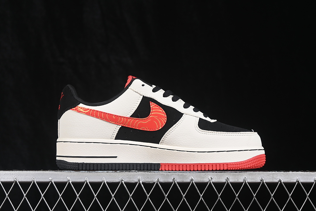 Nike [DF0188-150]-[AIR FORCE 1 07 LOW CASUAL SNEAKERS WHITE/BLACK/RED]-[WOMAN:36-39]-[MAN:40-45] - Image 16