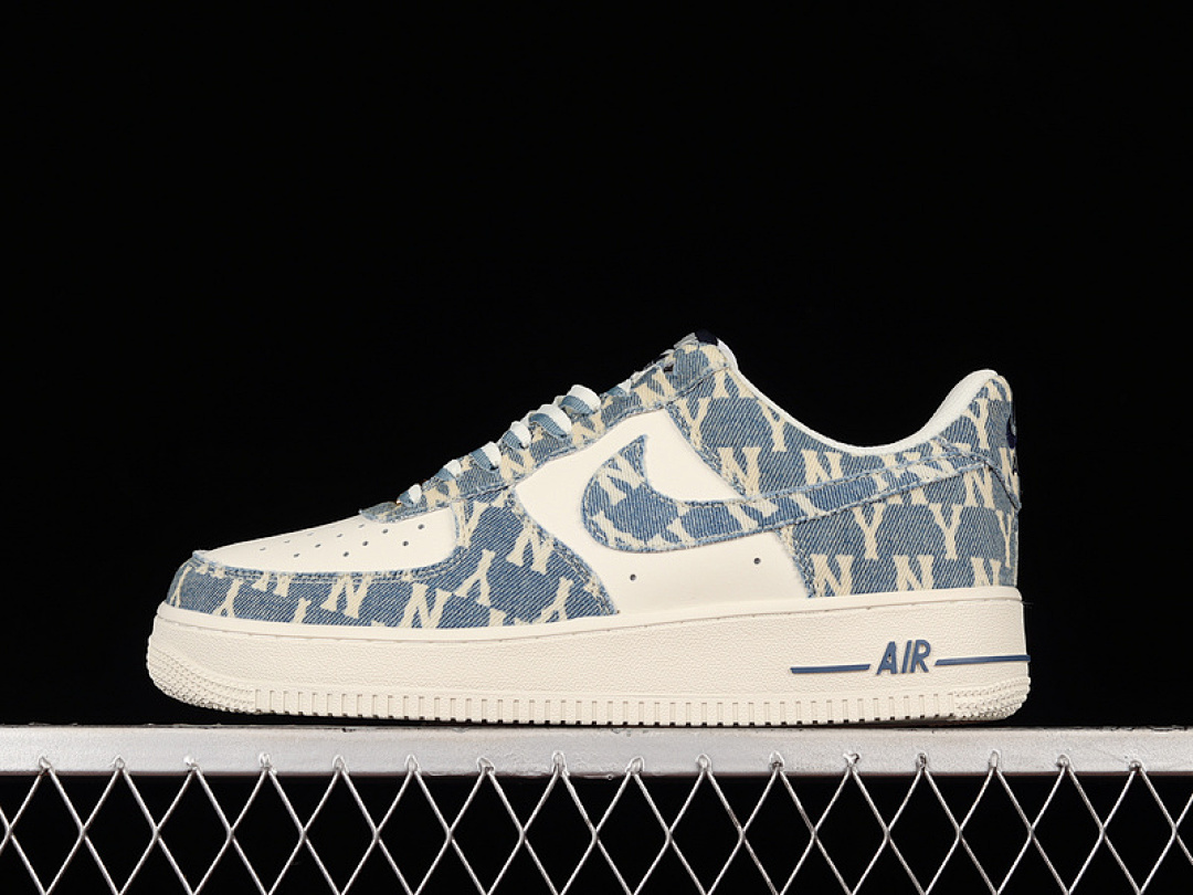 Nike Nike M*LB X AIR FORCE 1 LOW 07 DENIM BLUE/WHITE/BLACK · CW1888-602, photo 1