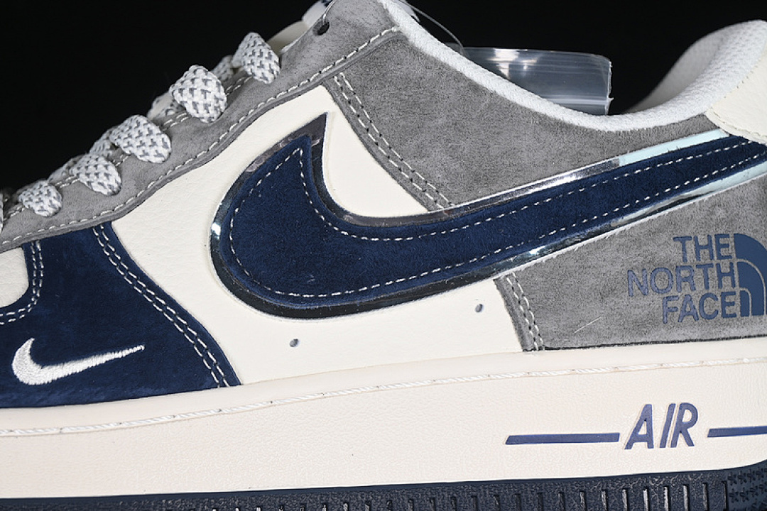 Nike [XZ6188-975]-[AIR FORCE 1 07 LOW WHITE/GREY/BLUE]-[WOMAN:36-39]-[MAN:40-45] - Image 8