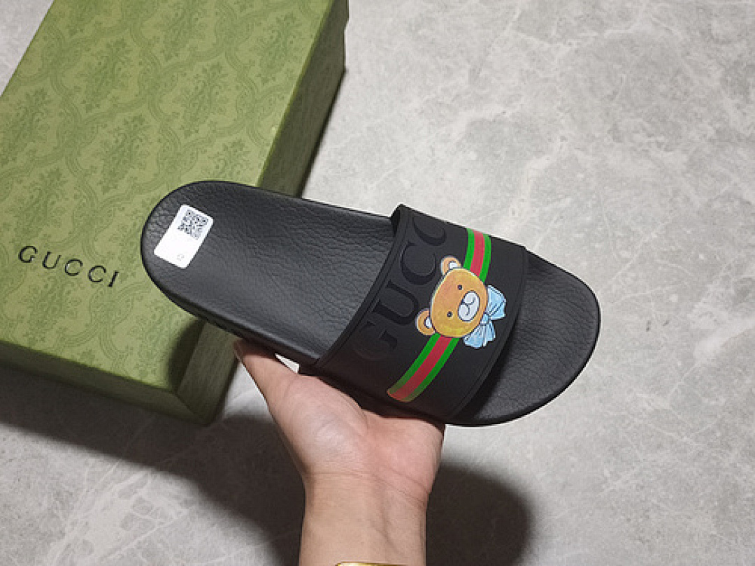 Gucci Gucci [ SLIPPERS BLACK/BLACK/RED]-[WOMAN:35-39]-[MAN:40-44], photo 1