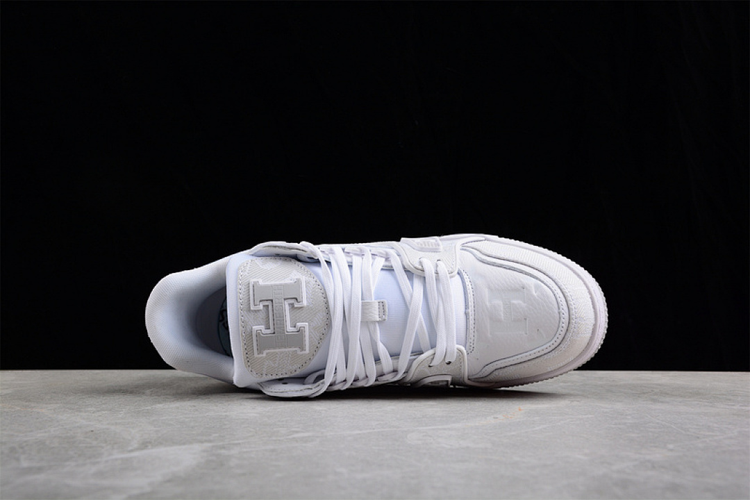Louis Vuitton [L*V 2022 TRAINER SNEAKERS WHITE/WHITE/LIGHT GREY]-[WOMAN:36-39]-[MAN:40-46] - Image 12