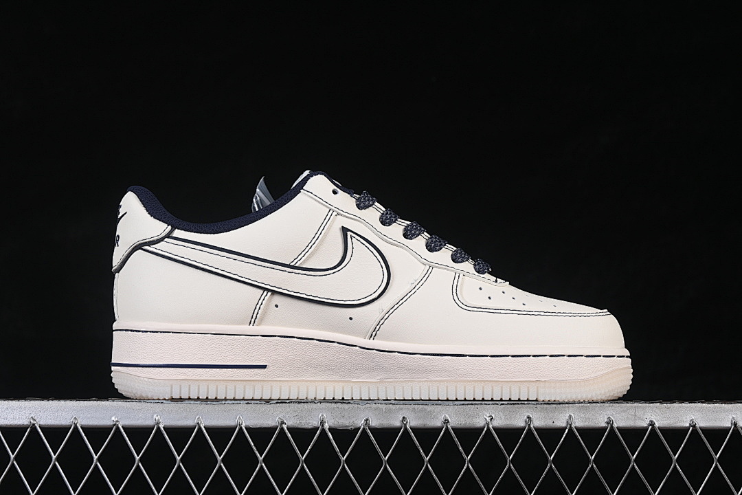 Nike [SM6668-131]-[AIR FORCE 1 07 LOW CASUAL SNEAKERS WHITE/BLACK/WHITE]-[WOMAN:36-39]-[MAN:40-45] - Image 16