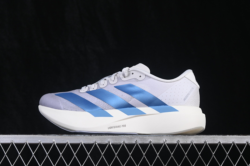 Adidas Adidas ADIZERO EVO SL COMPRESSION RUNNING SHOES GREY/WHITE/BLUE · KI6880, photo 1