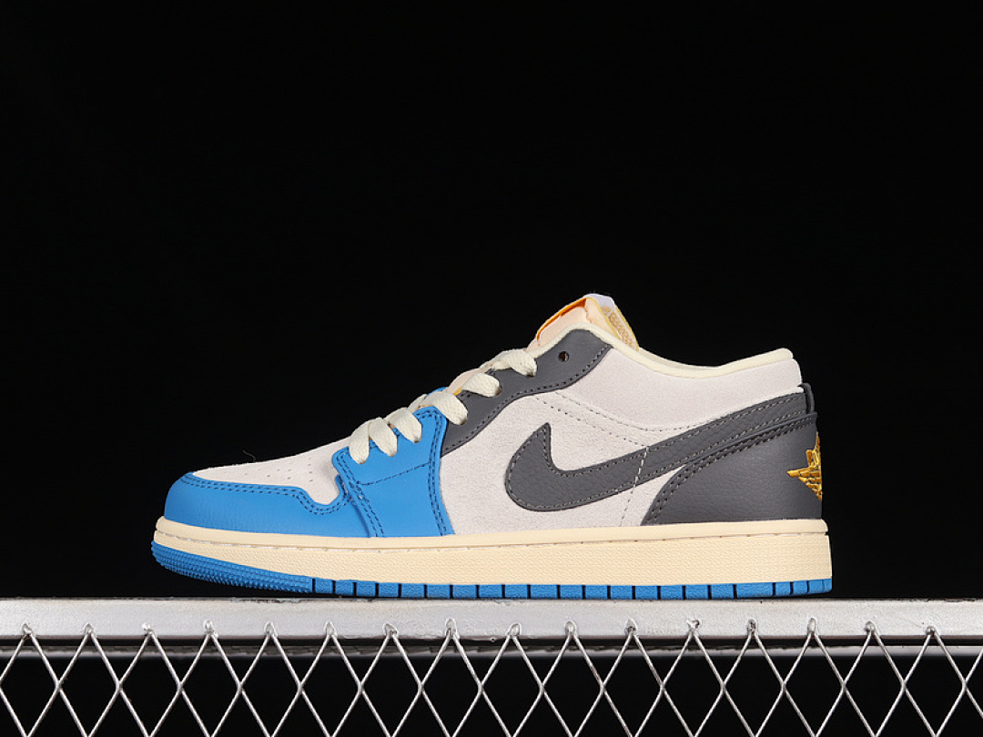 Jordan [DZ5376-469]-[AIR JORDAN 1 LOW UNC WHITE/UNIVERSITY BLUE-GREY-SAIL]-[WOMAN:36-39]-[MAN:40-45], photo 1