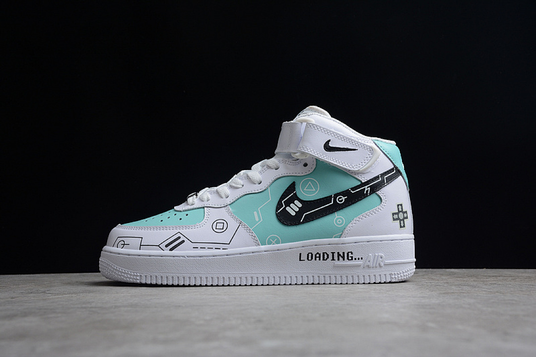 Nike [CW2288-116]-[AIR FORCE 1 MID 07 WHITE/GREEN LAKE-BLACK]-[WOMAN:36-39]-[MAN:40-45], photo 1