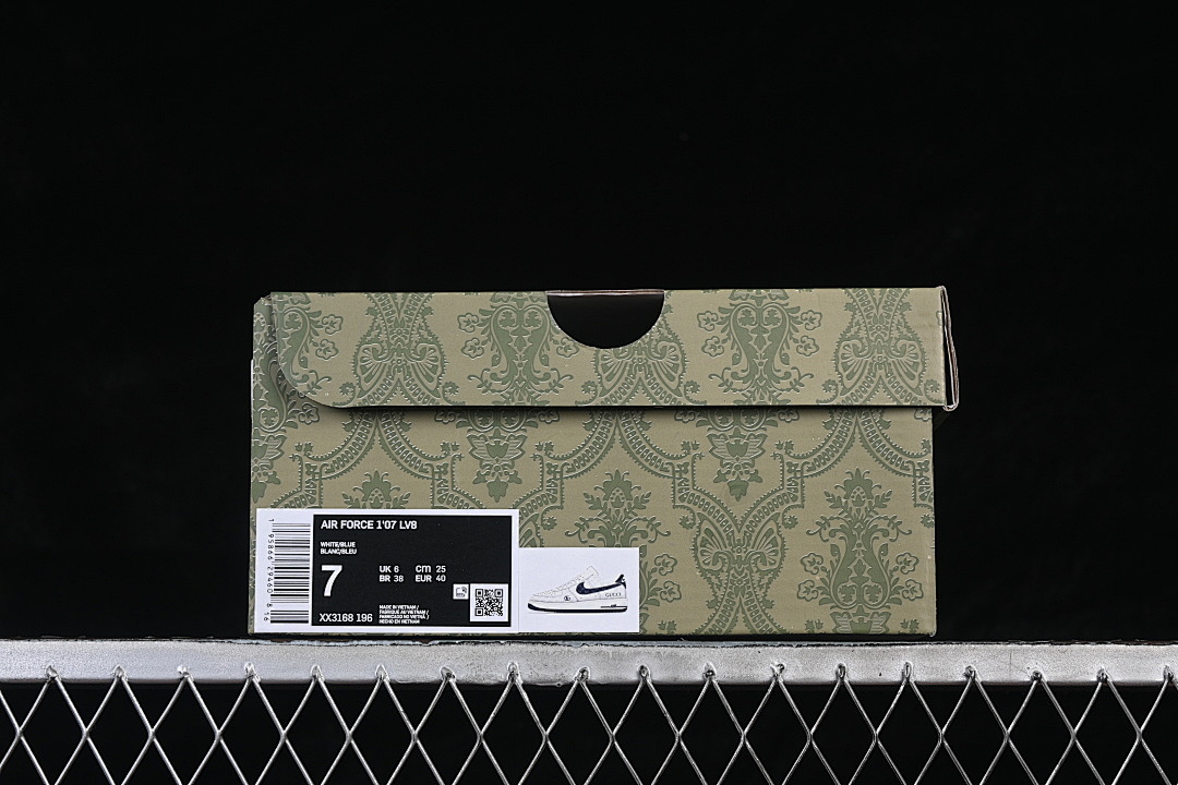 Nike [XX3168-196]-[AIR FORCE 1 07 LOW WHITE/NAVY BLUE]-[WOMAN:36-39]-[MAN:40-45] - Image 12