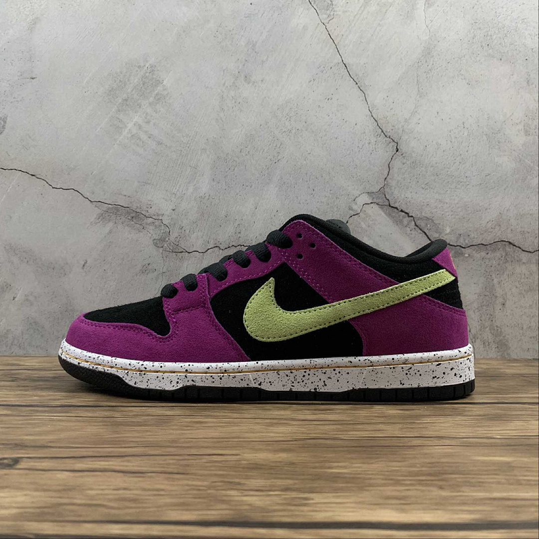 Unbranded [BQ6817-501]-[SB DUNK LOW RED PLUM/BLACK-TAXI-CITRON]-[WOMAN:36-39]-[MAN:40-47.5], photo 1