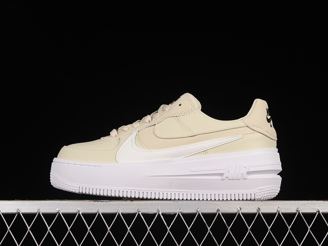 Nike [DJ9946-200]-[AIR FORCE 1 PLT.AF.ORM FOSSIL/SAIL/SUMMIT WHITE/BLACK]-[WOMAN:36-39]-[MAN:40-45], photo 1