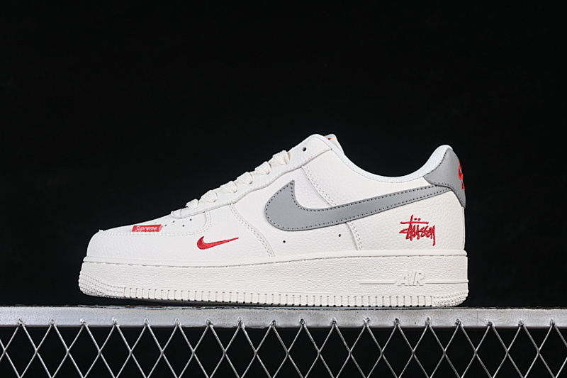 Nike Nike AIR FORCE 1 07 LOW WHITE/GREY/RED · MM3399-803, photo 1