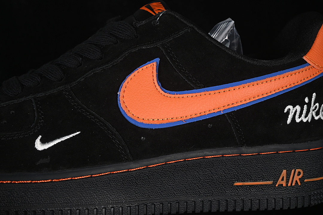 Nike [FV3694-109]-[AIR FORCE 1 07 LOW CASUAL SNEAKERS BLACK/ORANGE/BLACK]-[WOMAN:36-39]-[MAN:40-45] - Image 8