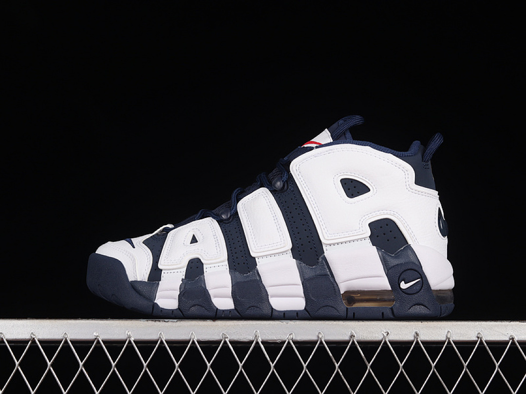 Nike Nike AIR MORE UPTEMPO GS OLYMPIC 2016 WHITE/MID NAVY-METALLIC GOLD · 415082-104, photo 1