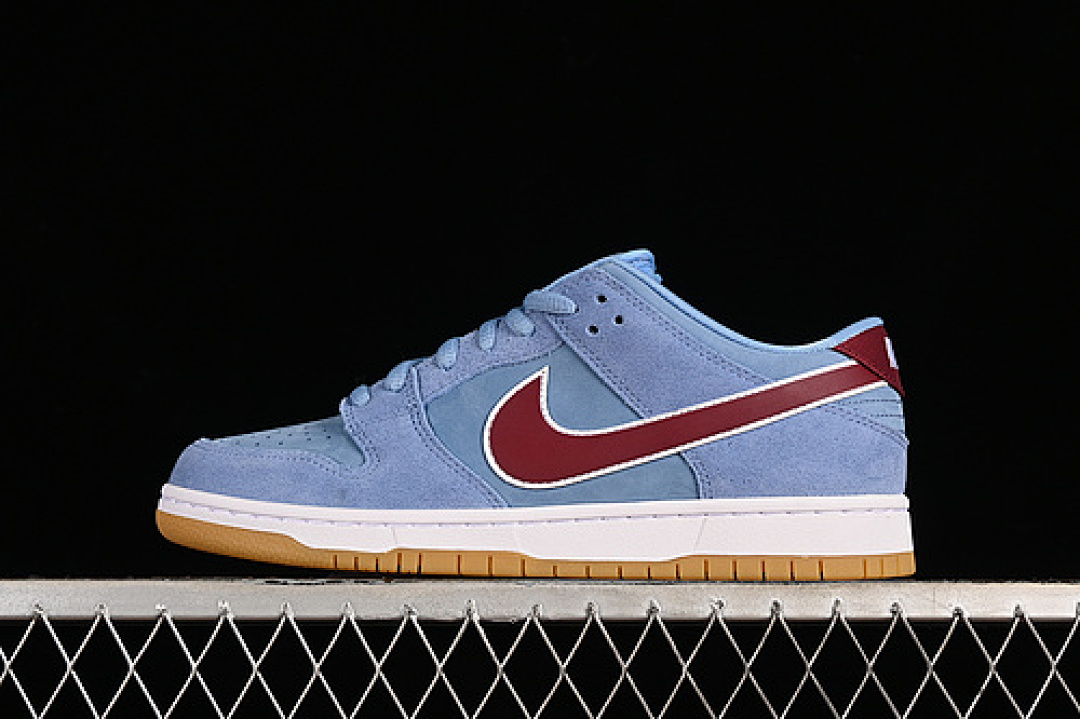 Unbranded [DQ4040-400]-[SB DUNK LOW PHILLIES VALOUR BLUE/TEAM MAROON/WHITE/GUM]-[UNISEX:36-47.5], photo 1