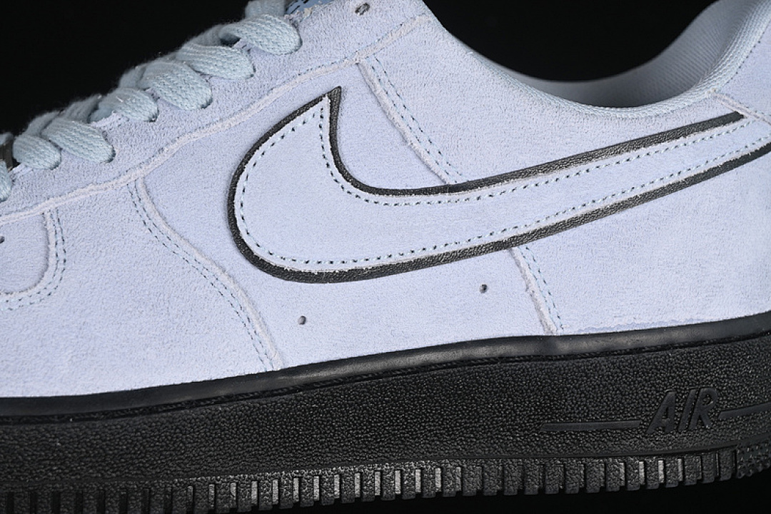 Nike [HQ1966-400]-[AIR FORCE 1 07 LOW LIGHT ARMORY BLUE/BLACK/LIGHT BLUE]-[UNISEX:36-45] - Image 8