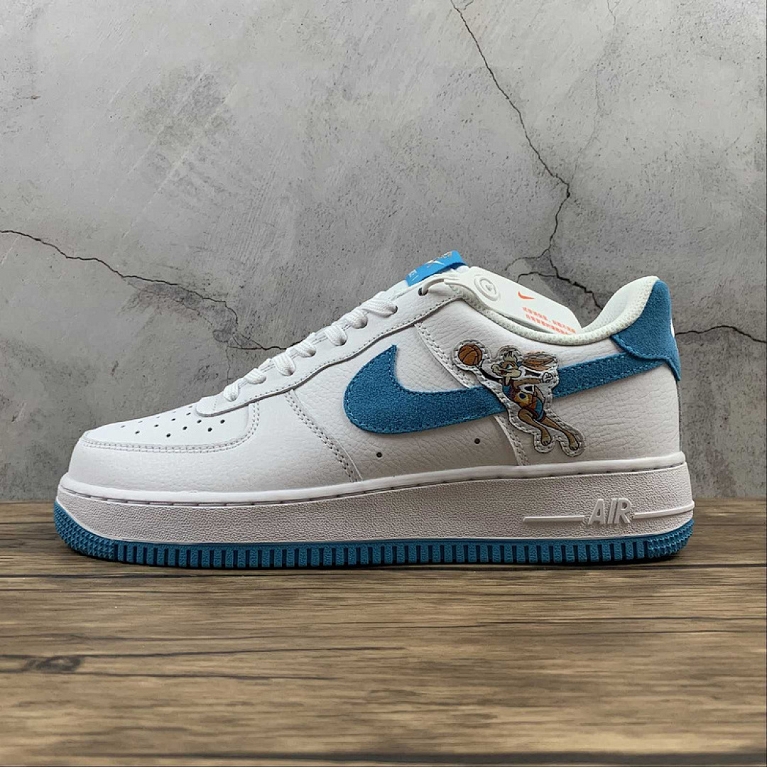 Nike [DJ7998-100]-[SPACE JAM X AIR FORCE 1 LOW 07 HARE WHITE/LIGHT BLUE FURY/WHITE]-[UNISEX:36-45], photo 1