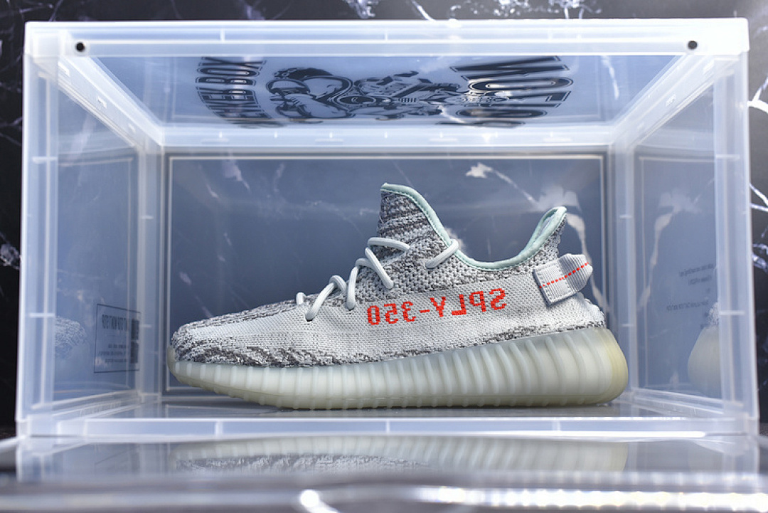 Adidas [B37571]-[CJ YEEZY BOOST 350 V2 BLUE TINT/GRETHR/HIRERE]-[UNISEX:36-46.5], photo 1