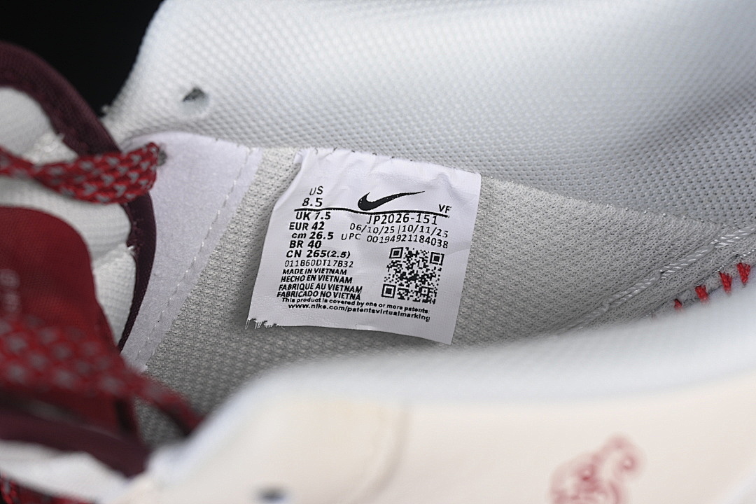 Nike [JP2026-151]-[AIR FORCE 1 07 LOW WHITE/RED/GOLD/GREY]-[WOMAN:36-39]-[MAN:40-45] - Image 6