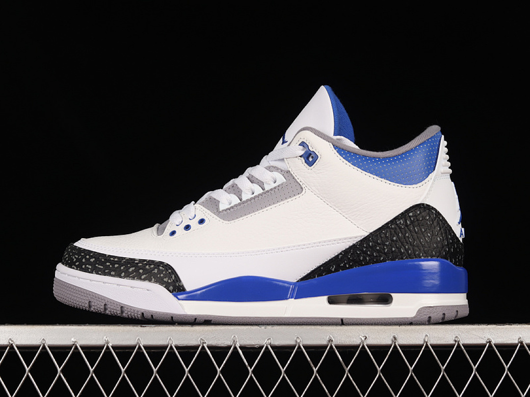 Jordan [CT8532-145]-[AIR JORDAN 3 RETRO WHITE/BLACK/CEMENT GREY/RACER BLUE]-[MAN:40-47.5], photo 1