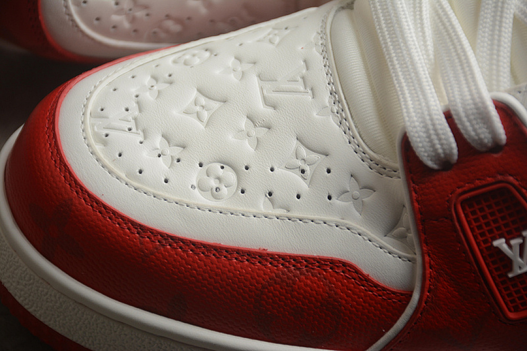 Louis Vuitton [2022TRAINER L*V LOUIS VUITTON TRAINER RED/WHITE]-[WOMAN:35-39]-[MAN:40-45] - Image 9