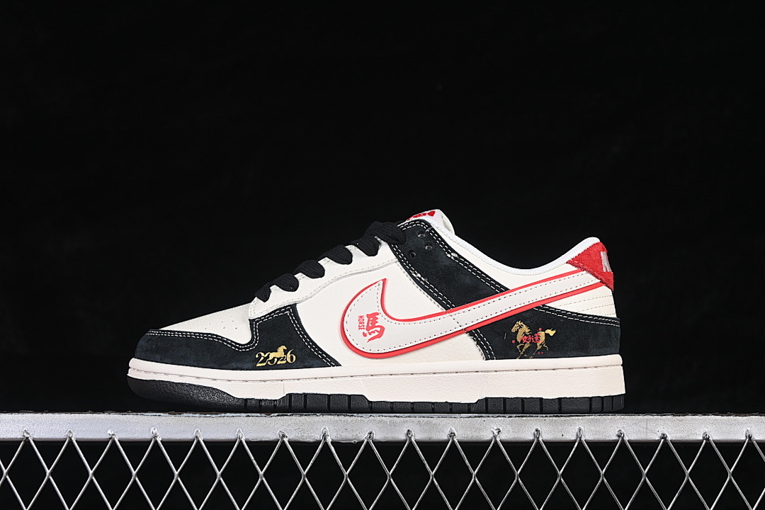 Unbranded [FC1688-259]-[SB DUNK LOW LOW-TOP CASUAL SNEAKERS WHITE/BLACK/RED]-[WOMAN:36-39]-[MAN:40-45], photo 1