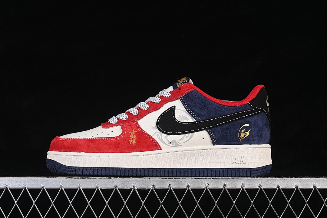 Nike [FC1688-265]-[AIR FORCE 1 07 LOW CASUAL SNEAKERS WHITE/RED/BLACK]-[WOMAN:36-39]-[MAN:40-45] - Image 2