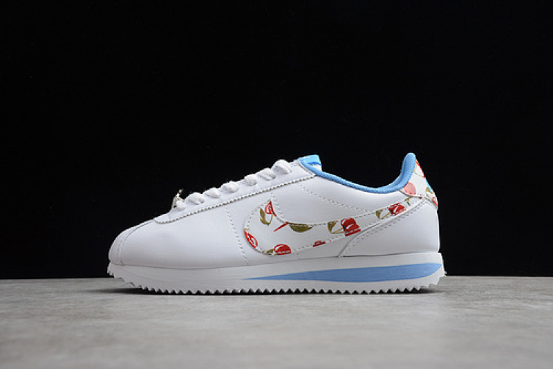 CORTEZ SE CHERRY WHITE/UNIVERSITY BLUE-PATH RED-PEAR GREEN · CJ2421-400, photo 1