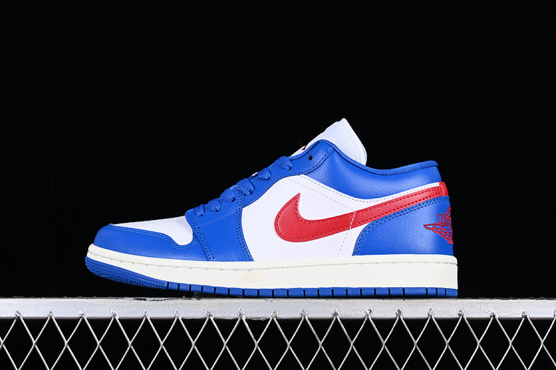 Jordan AIR Jordan 1 LOW SPORT BLUE/GYM RED-WHITE-SAIL · DC0774-416, photo 1
