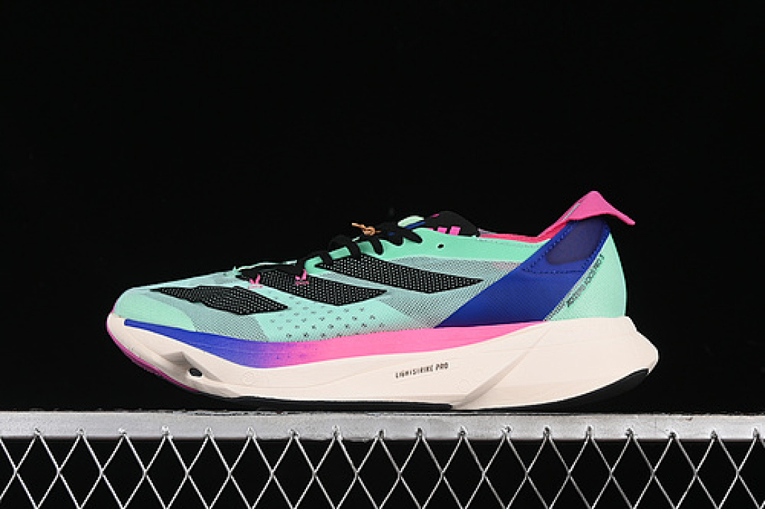 Unbranded [GW4249]-[ADIZERO ADIOS PRO 3 PULSE MINT/CORE BLACK/LUCID BLUE]-[WOMAN:36-39]-[MAN:40-45], photo 1